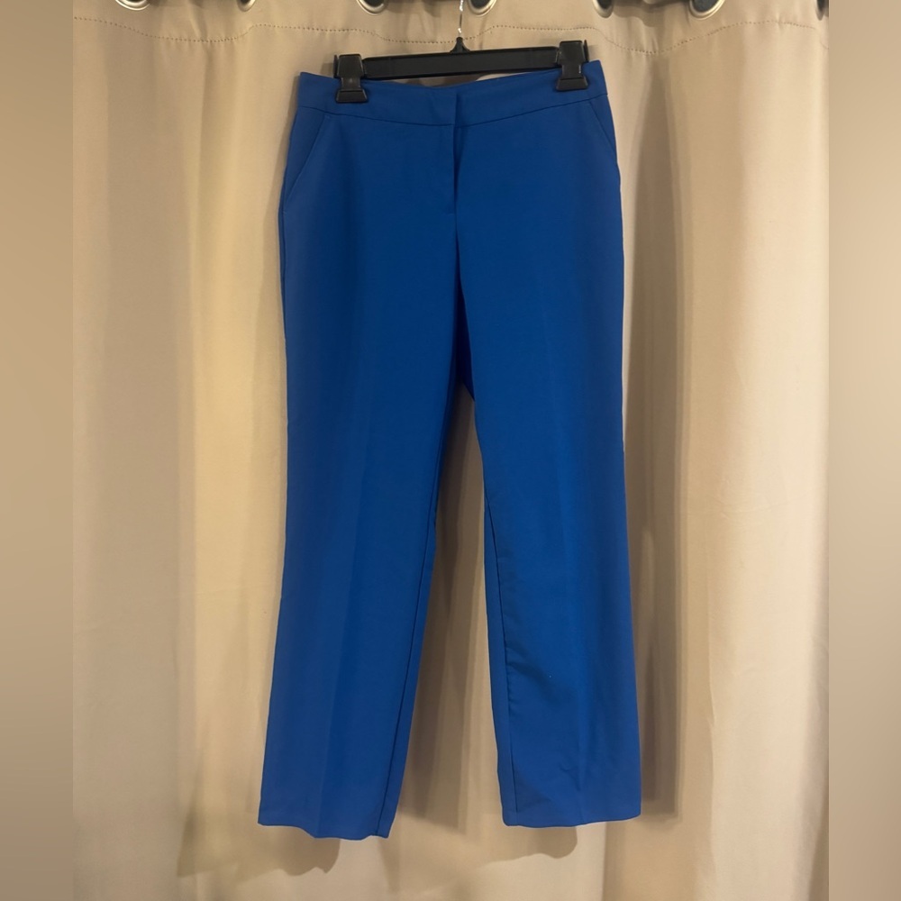 Worthington Petite Vibrant Blue Straight Leg Pants